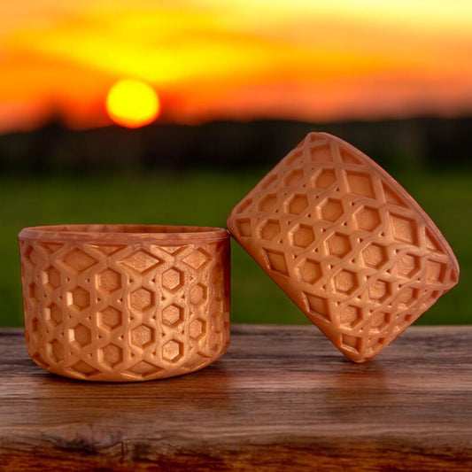 Copper Pearl Waffle | Silicone Tumbler Boot