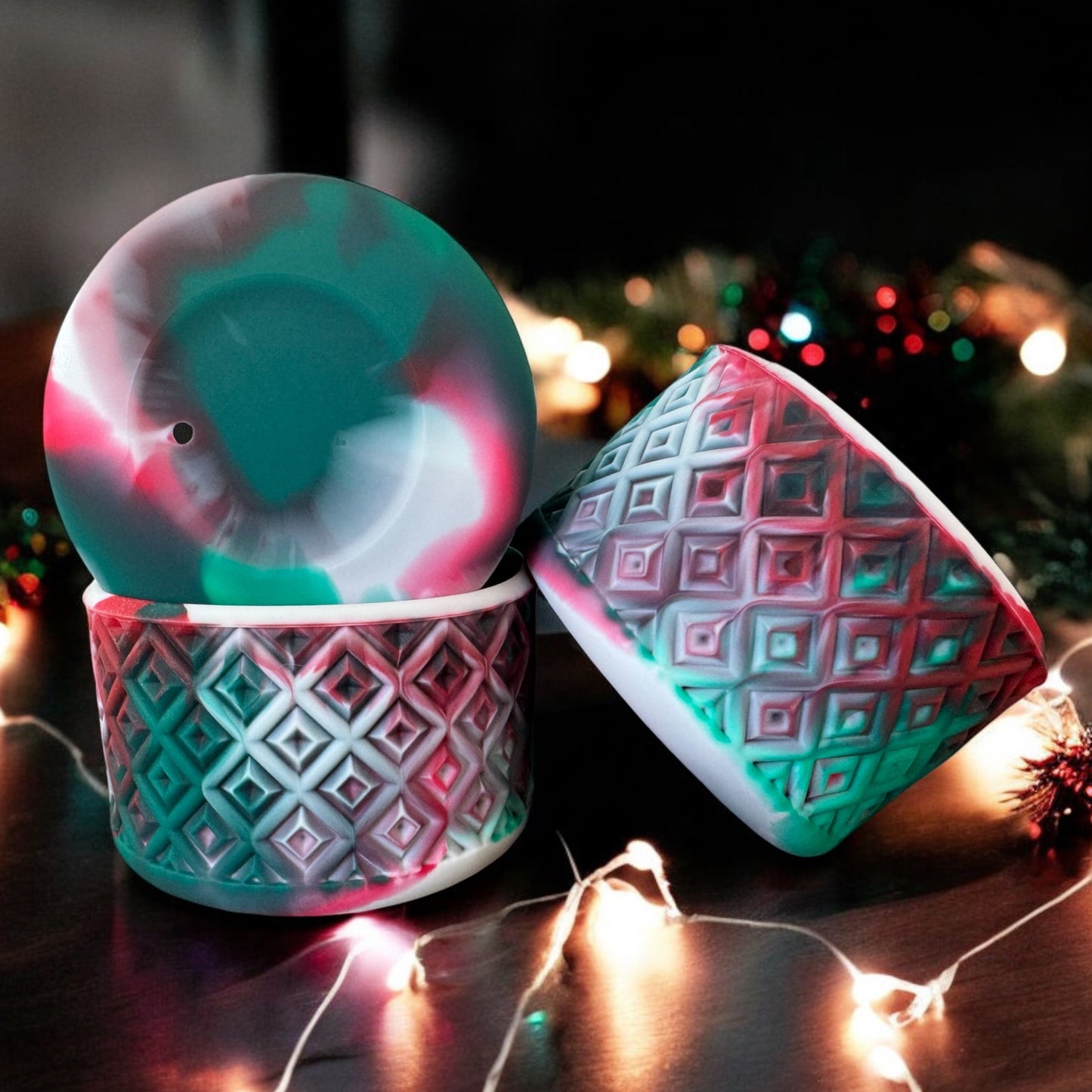 Holiday Spirit  Diamonds | Silicone Tumbler Boot