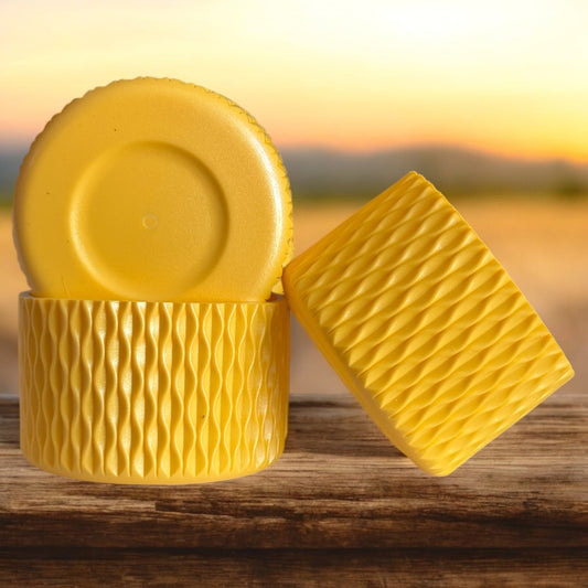 Sunny Days | Golden Yellow | Waves | Silicone Tumbler Boot