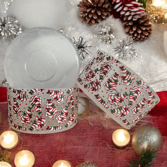 Christmas Cakes n' Bows | Semi Transparent | 3D Silicone Tumbler Boot