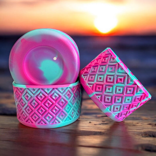 Passion Pink Shimmer Diamonds | Silicone Tumbler Boot