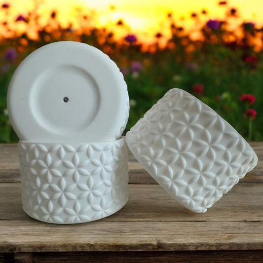 White | Flora | Silicone Tumbler Boot