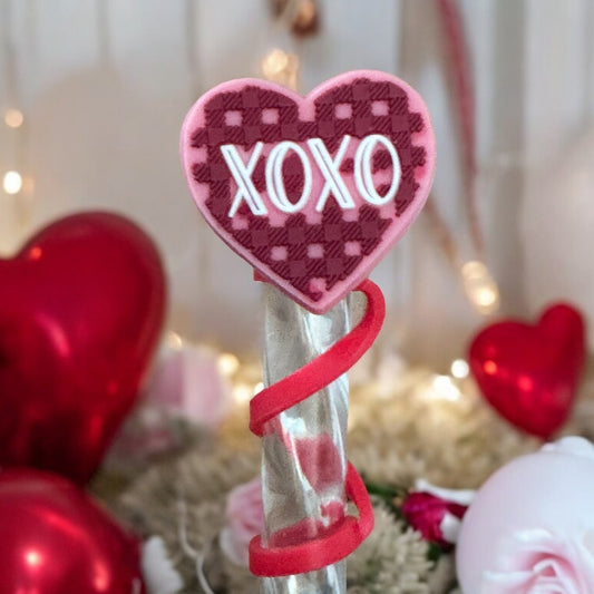 XOXO Heart | Straw Topper 10mm