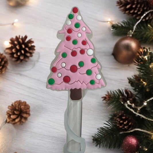 LED Pink Tree | Straw Topper 10mm