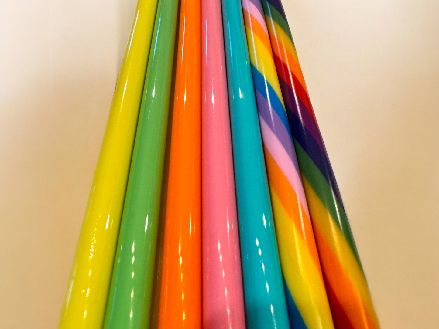 Rainbow Solid Straw 7 Pack | 40oz Tumbler | Wide Fit