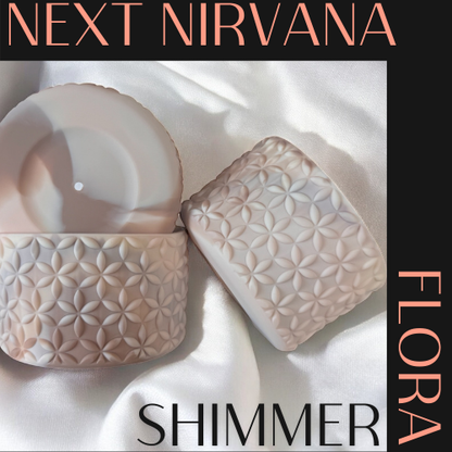 Almond Rose Swirl Matte | FLORA | Silicone Tumbler Boot