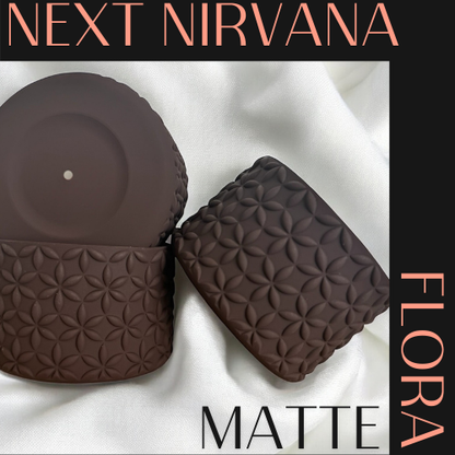 Chocolate Matte | FLORA | Silicone Tumbler Boot