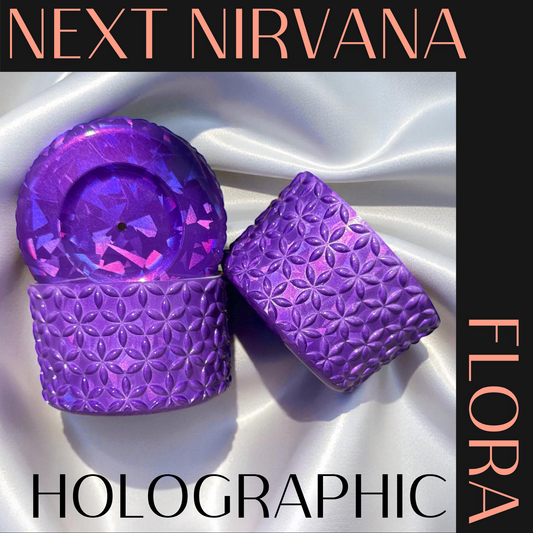 Holographic Purple | FLORA | Silicone Tumbler Boot