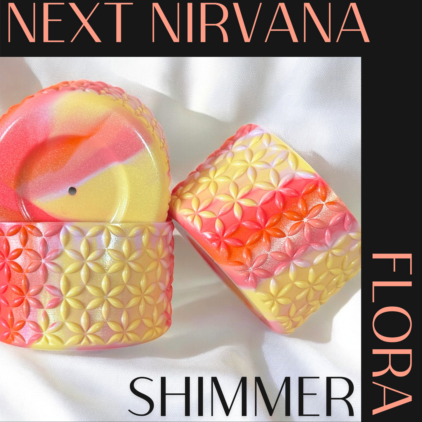 Summer Heat Shimmer | FLORA | Silicone Tumbler Boot