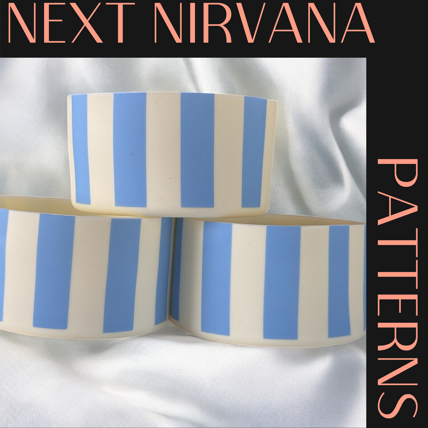 Blue Stripes | Silicone Tumbler Boot