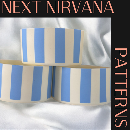 Blue Stripes | Silicone Tumbler Boot
