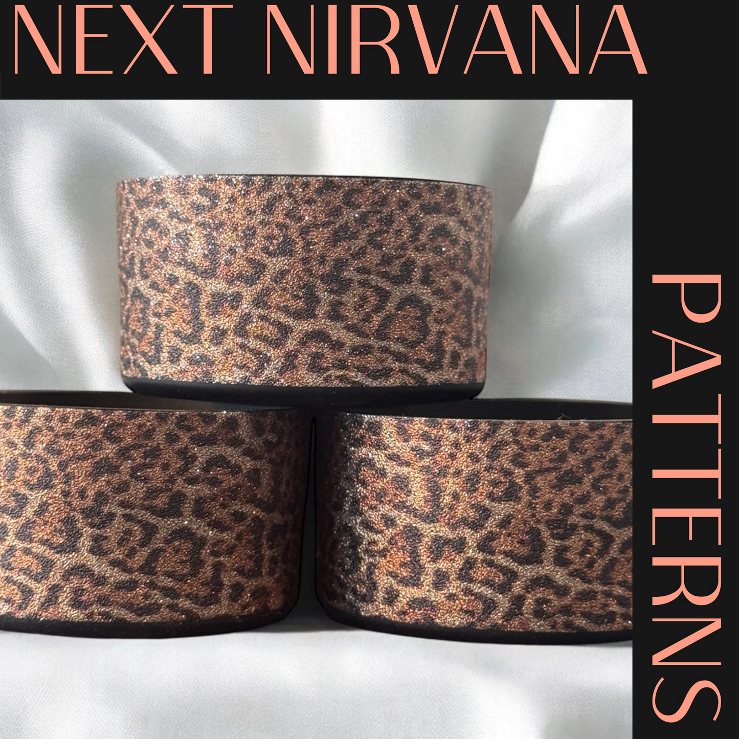 Leopard Shimmer | Silicone Tumbler Boot