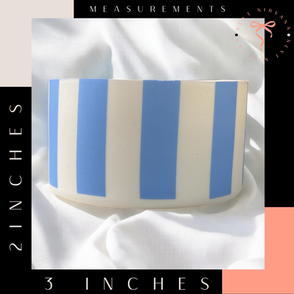 Blue Stripes | Silicone Tumbler Boot
