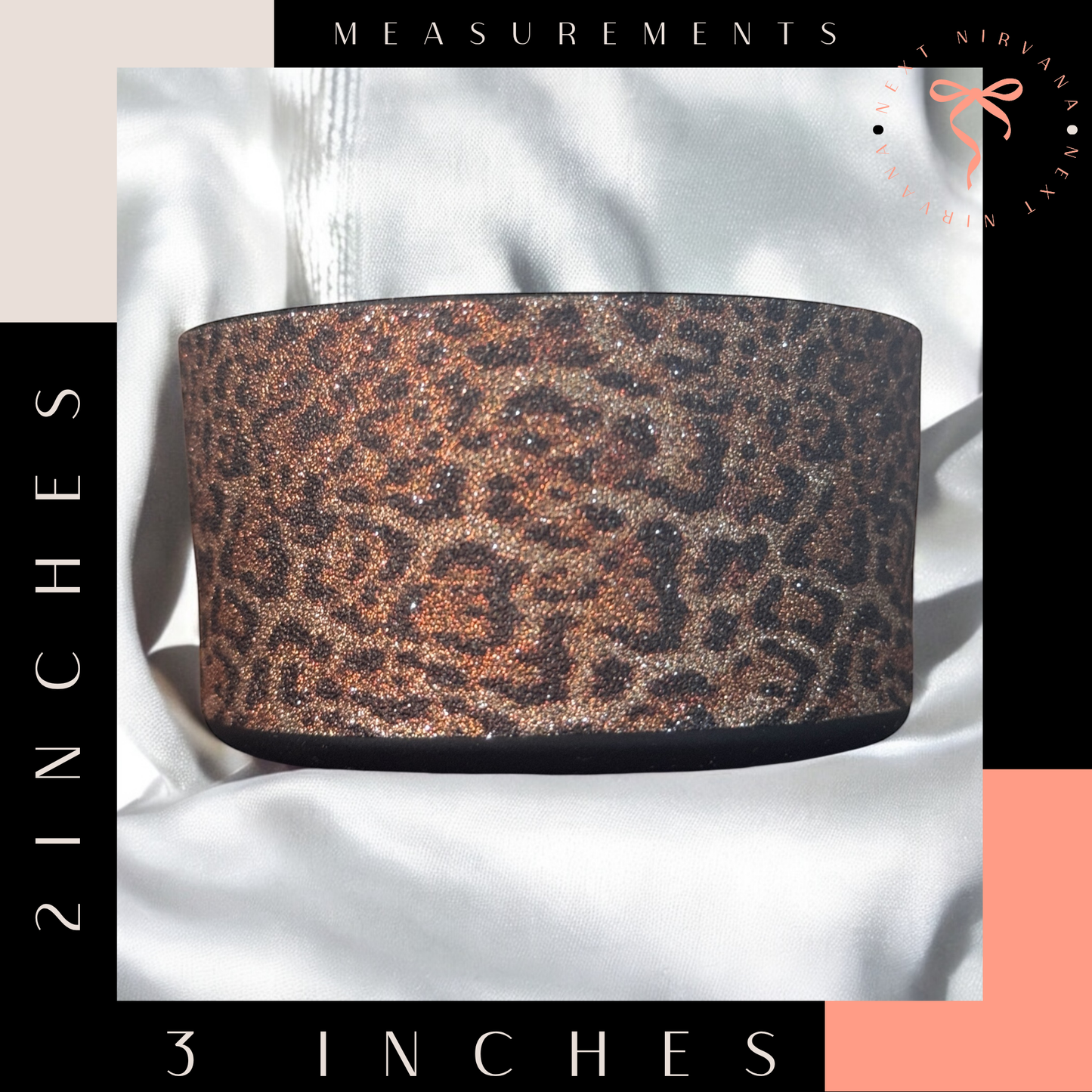 Leopard Shimmer | Silicone Tumbler Boot