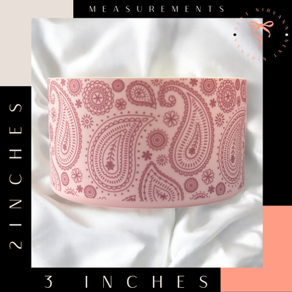 Pink Paisley | Silicone Tumbler Boot