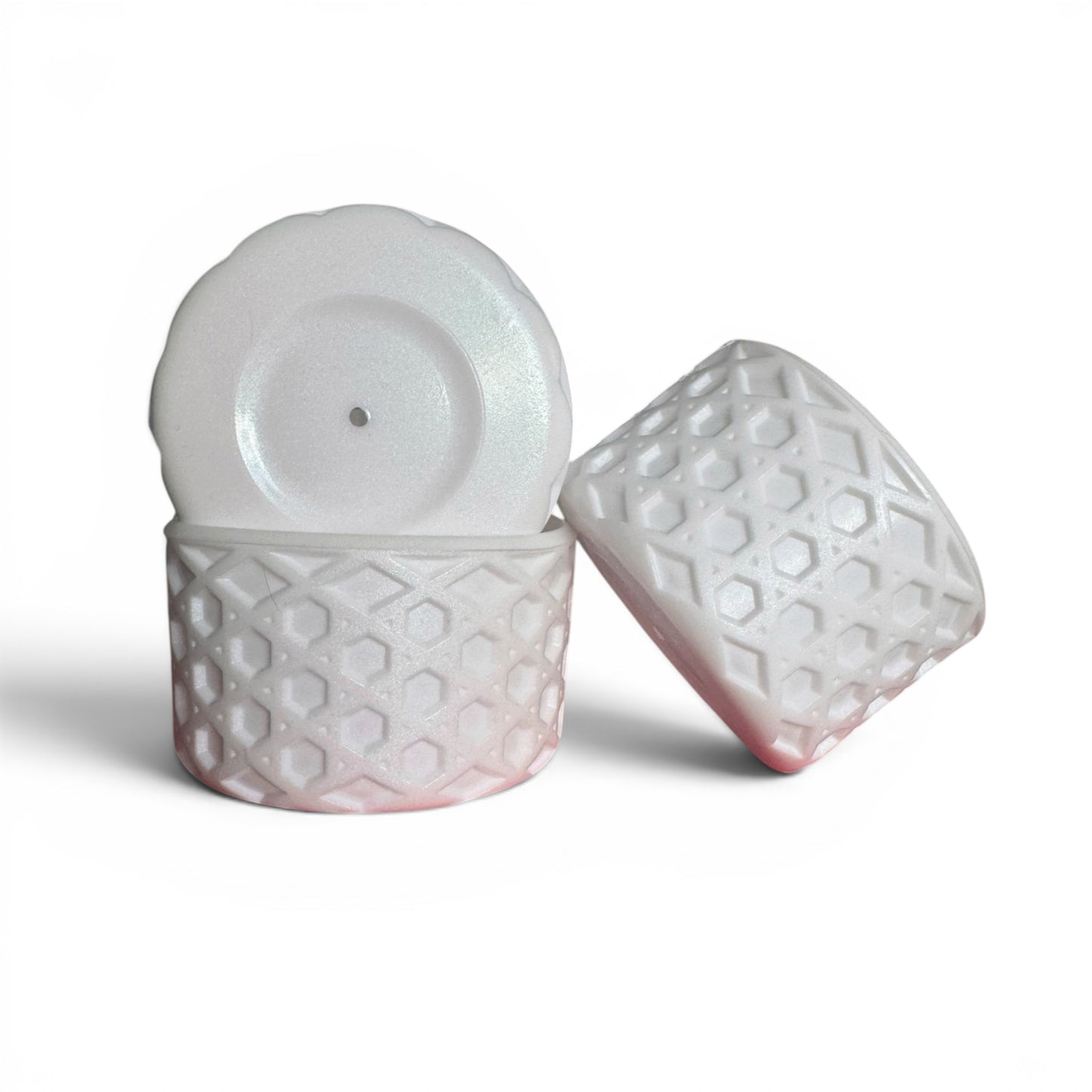 White Shimmer | WAFFLE | Silicone Tumbler Boot