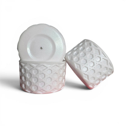 White Shimmer | WAFFLE | Silicone Tumbler Boot