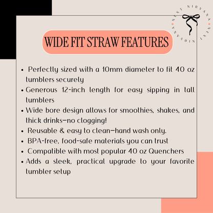 Baseball Camo Straw Set | Clear Swirl | 5 Pack | 40oz Tumbler | Wide Fit