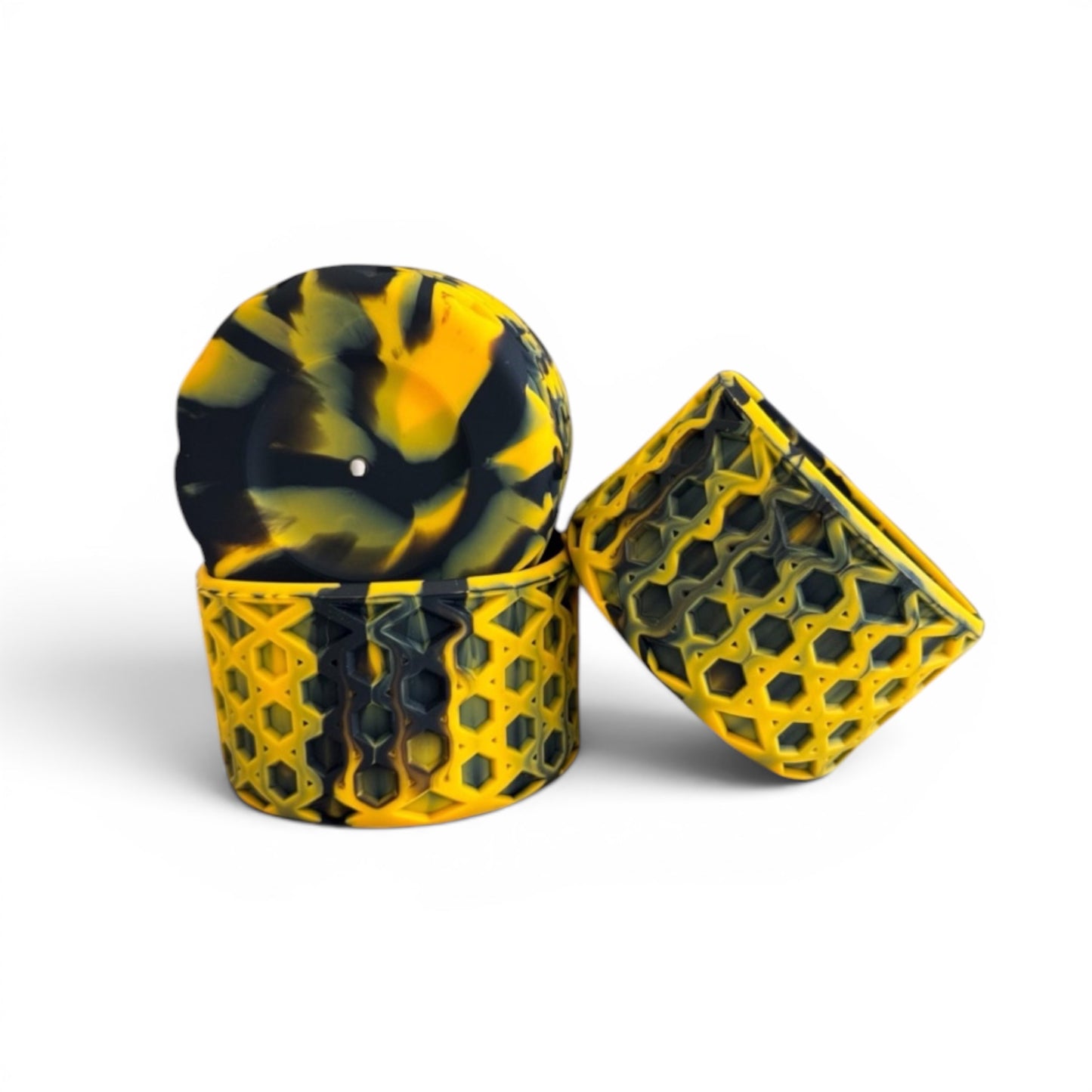 Black & Yellow | WAFFLE | Silicone Tumbler Boot