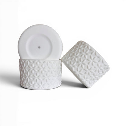 White | FLORA | Silicone Tumbler Boot