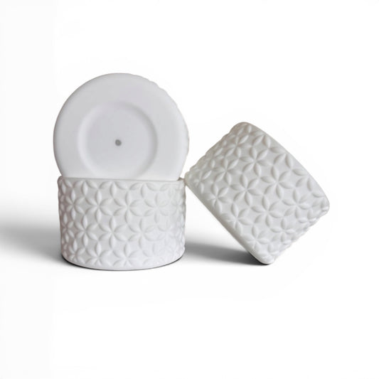 White | FLORA | Silicone Tumbler Boot
