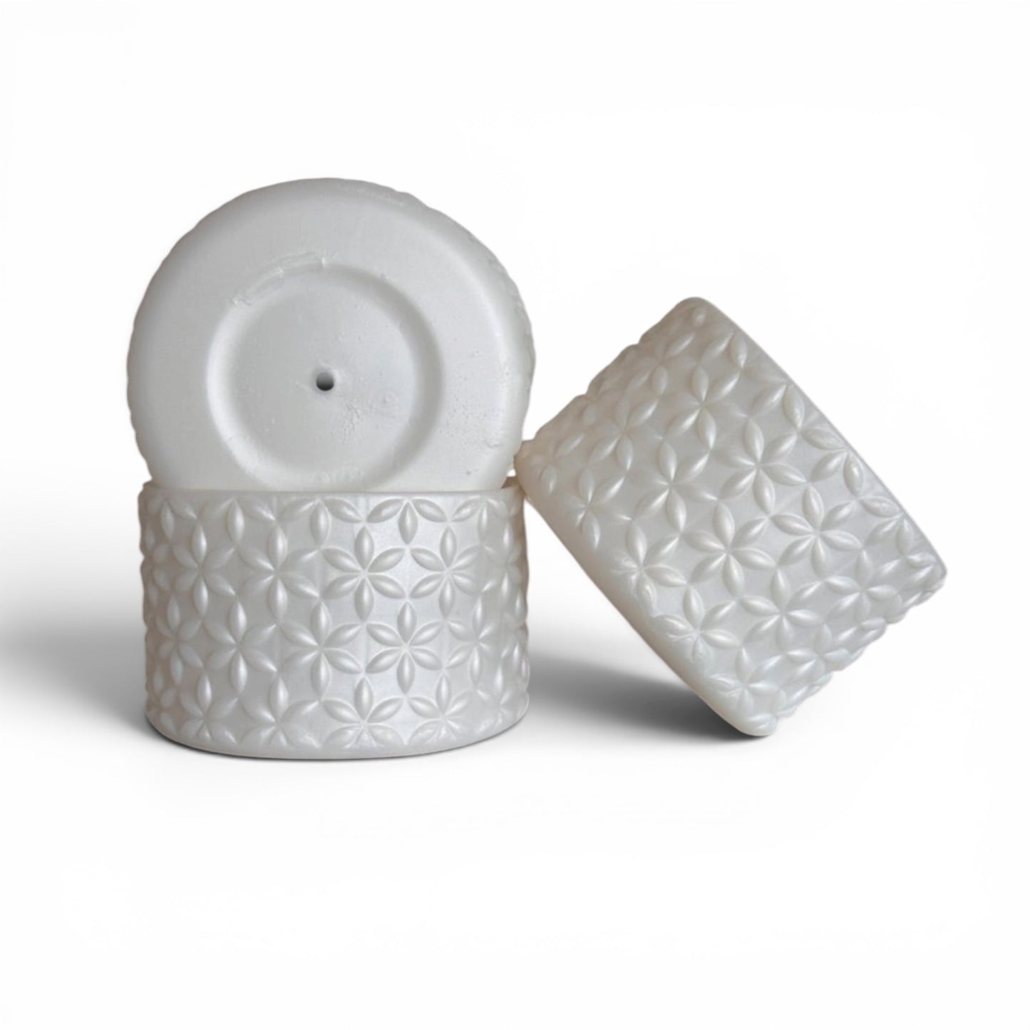 White Pearl | FLORA | Silicone Tumbler Boot