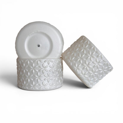 White Pearl | FLORA | Silicone Tumbler Boot