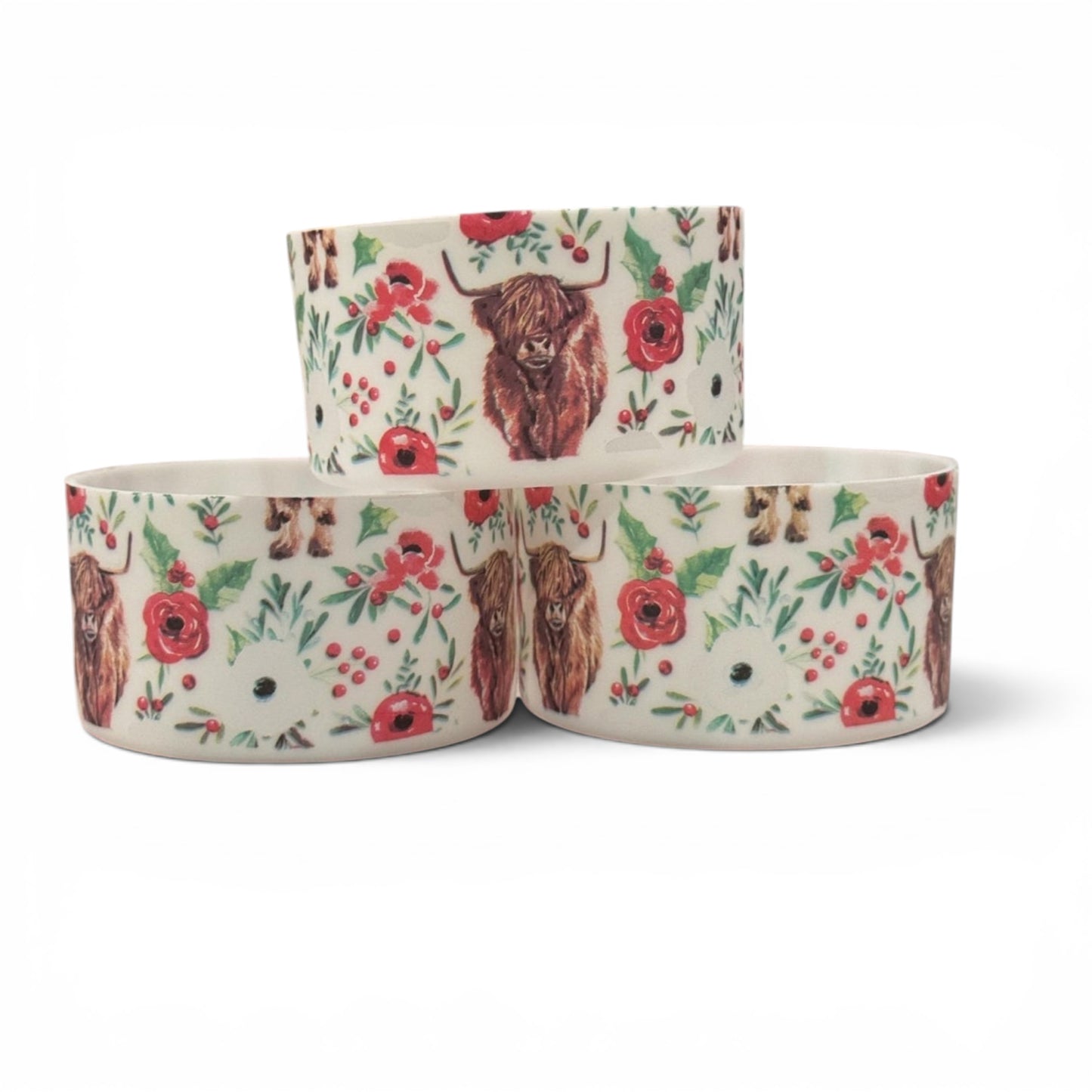 Holly Jolly Moo | Silicone Tumbler Boot