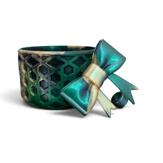 Green | Champagne | Black | ELPHIE | WAFFLE | 3D Bow & Boot Set