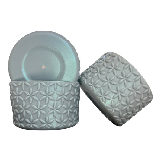 Light Gray Shimmer | FLORA | Silicone Tumbler Boot