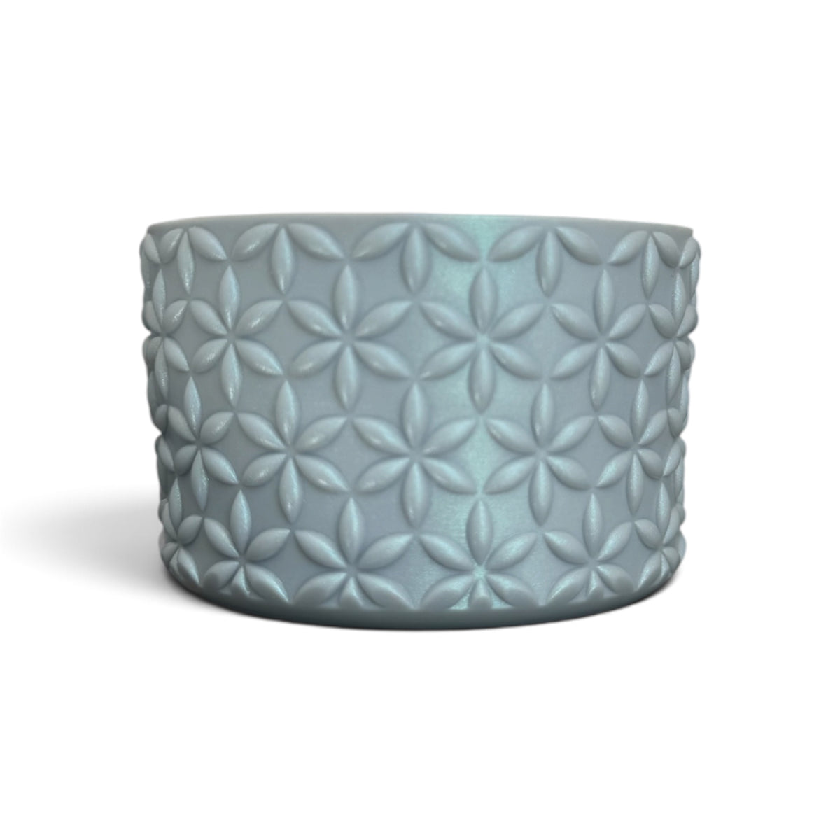 Light Gray Shimmer | FLORA | Silicone Tumbler Boot