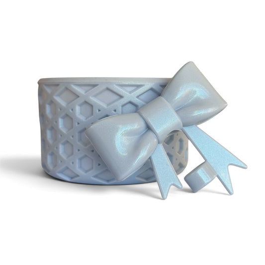 Something Blue | Shimmer | WAFFLE | 3D Bow & Boot Set Shimmer