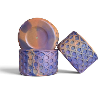Love Spell | Lavender & Peach | Shimmer | WAFFLE | 3D Bow & Boot Set