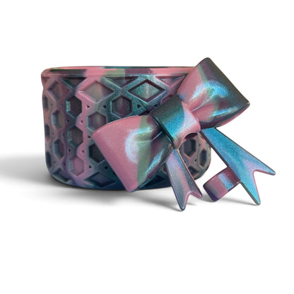 Midnight Rose | Shimmer | WAFFLE | 3D Bow & Boot Set