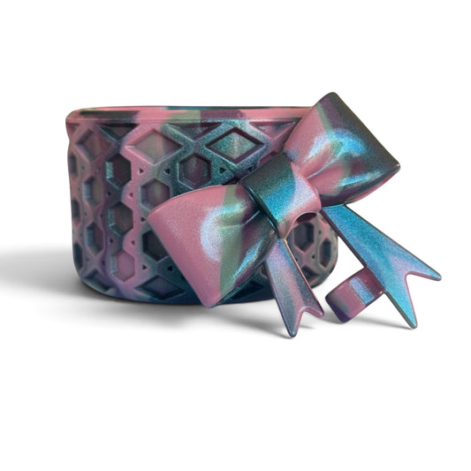 Midnight Rose | Shimmer | WAFFLE | 3D Bow & Boot Set