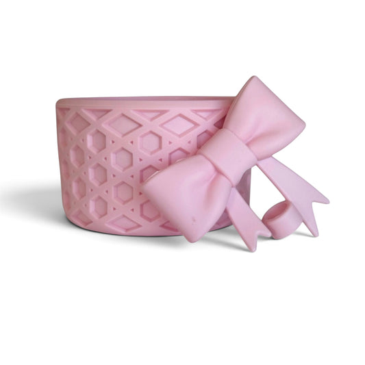 Kissed by Rosé Pink | Matte | WAFFLE | 3D Bow & Boot Set