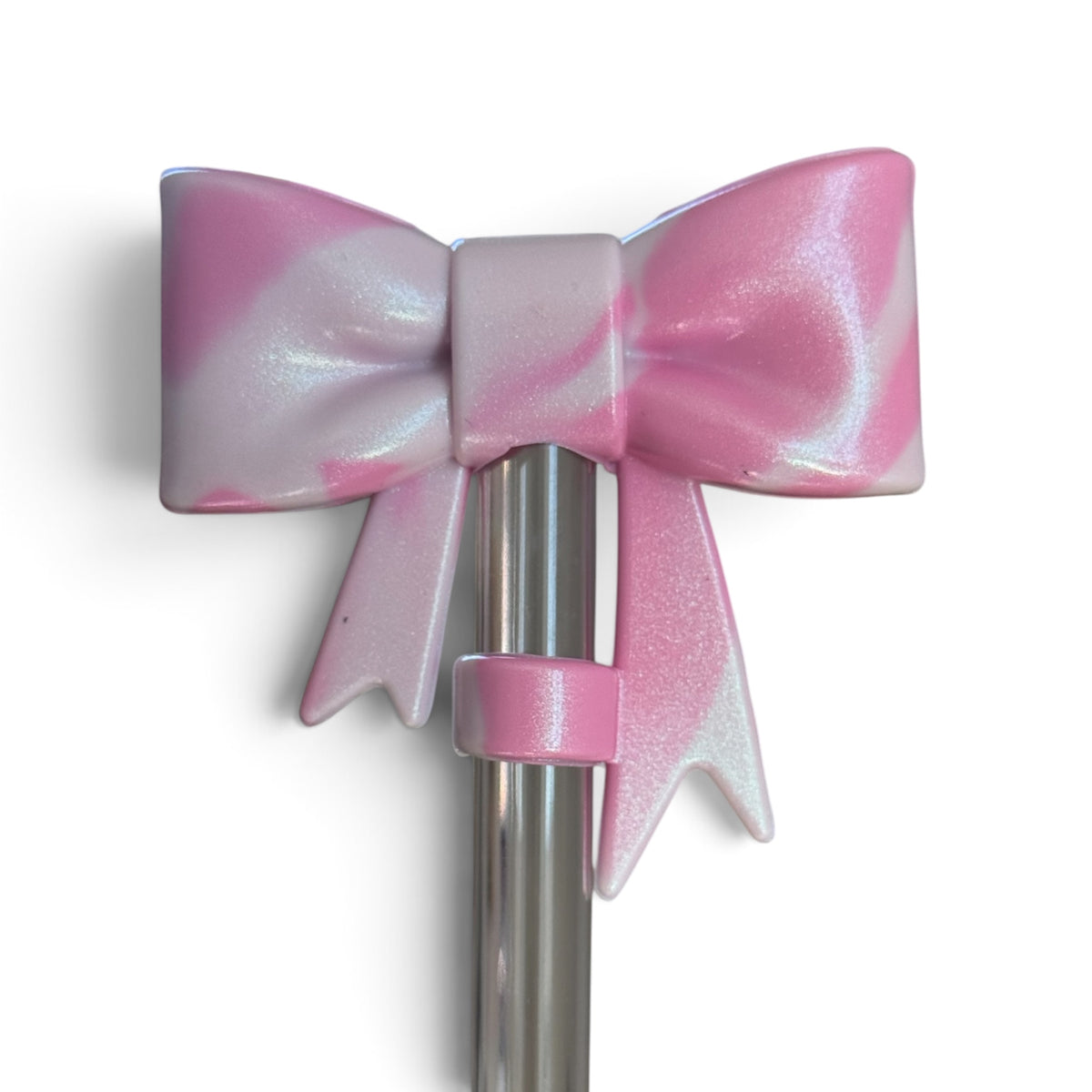 Peppermint Bow Pink | Shimmer | WAFFLE | 3D Bow & Boot Set
