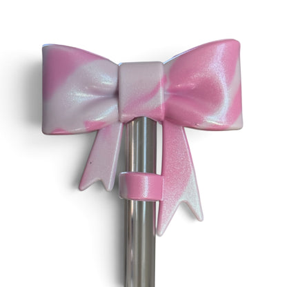 Peppermint Bow Pink | Shimmer | WAFFLE | 3D Bow & Boot Set