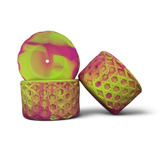 Vivid Violet & Lime | WAFFLE | Silicone Tumbler Boot