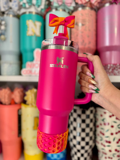 Summer Sunset Mix | Orange & Pink | WAFFLE | Silicone Tumbler Boot
