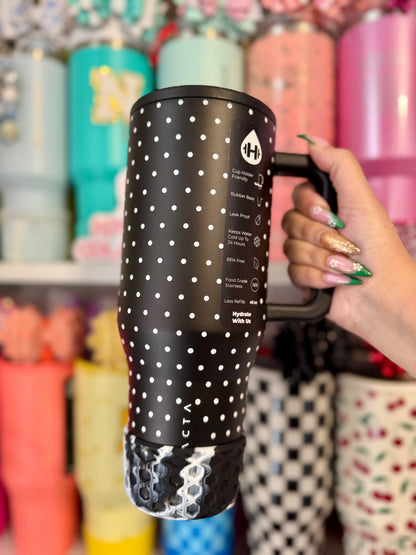 Tuxedo | Black & White | WAFFLE | Silicone Tumbler Boot