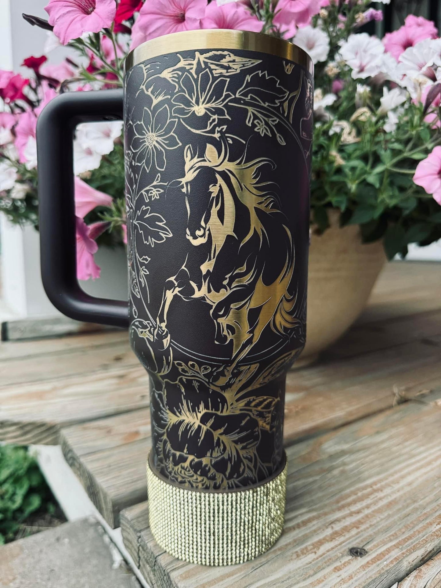 Engraved Tumbler - For The Love of Horses
