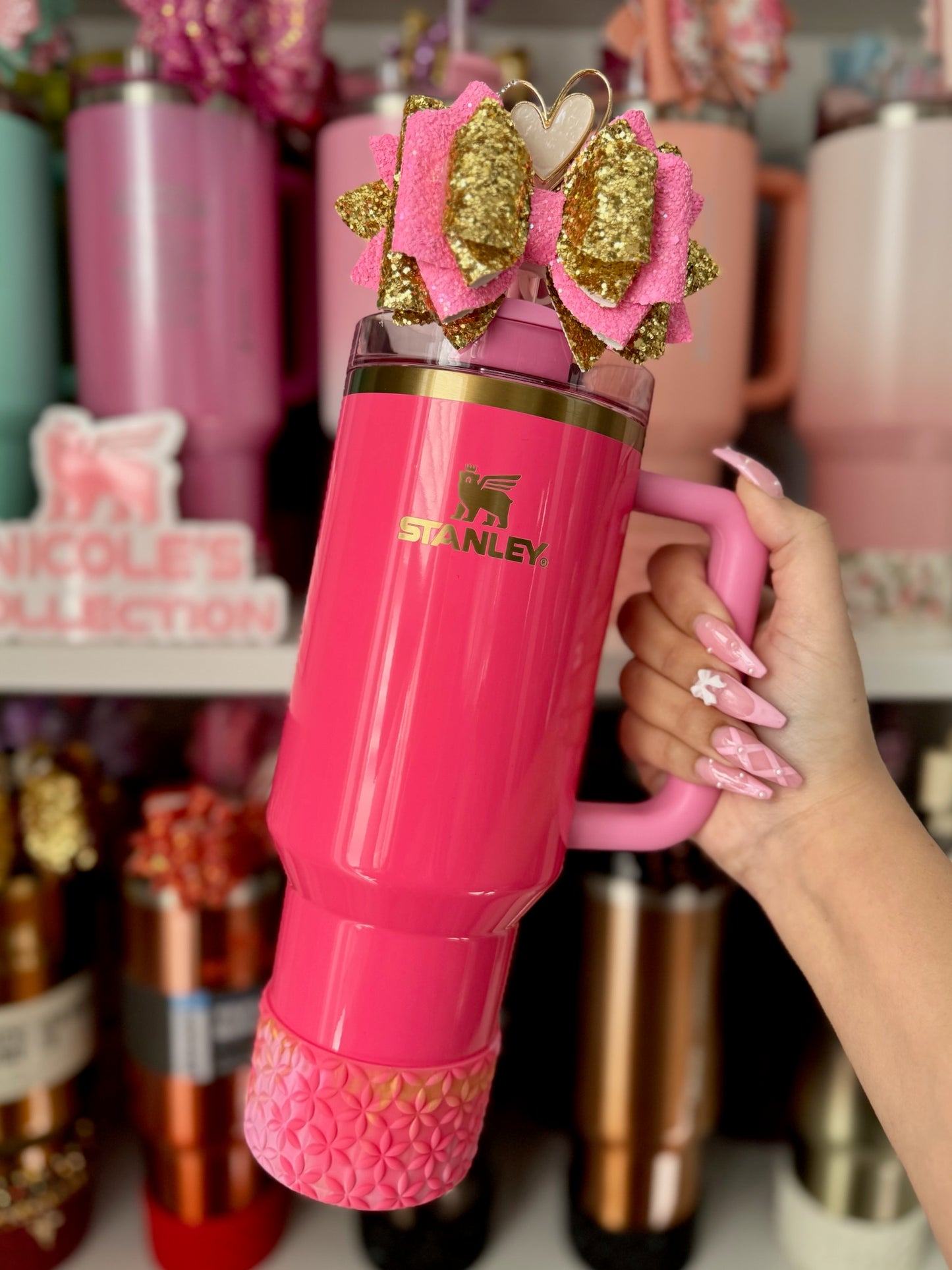 Pink Parade Mix | Flora | Silicone Tumbler Boot