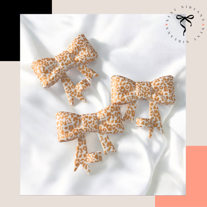 Luxe Leopard | 3D Bow | Straw Topper 10mm