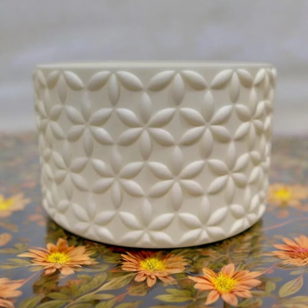 Cream | Flora | Silicone Tumbler Boot