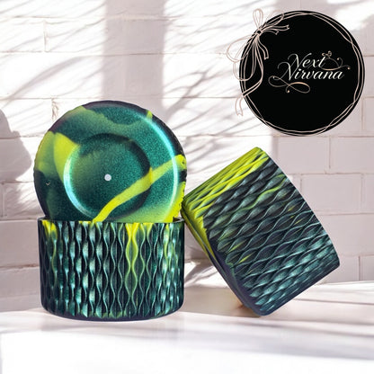 Neon Lime & Black | GHOST | Waves | Silicone Tumbler Boot