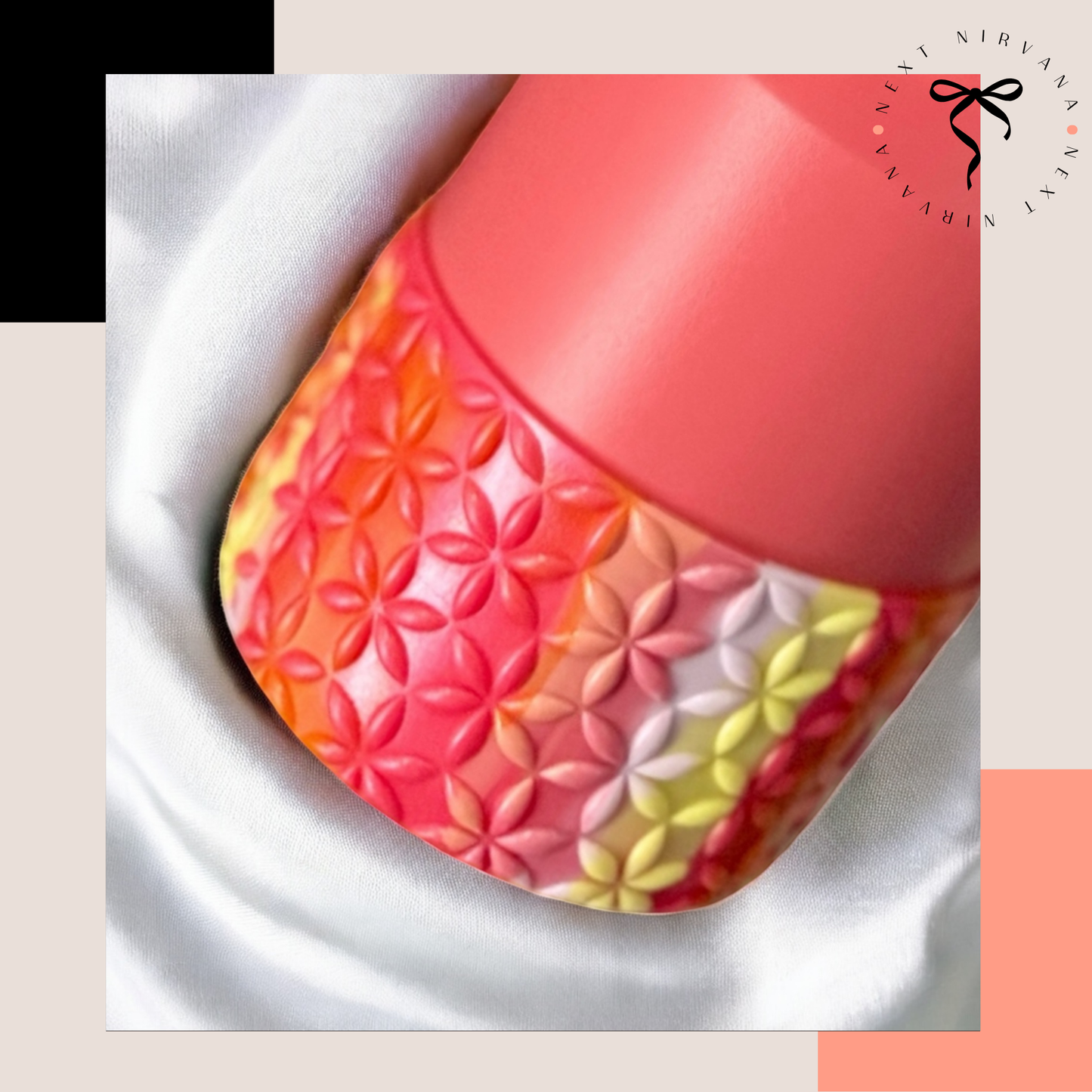 Summer Heat Shimmer | FLORA | Silicone Tumbler Boot