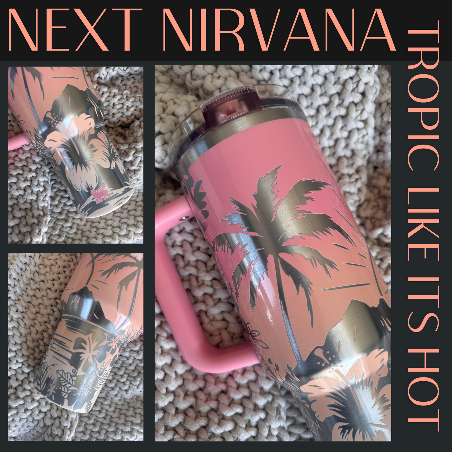 Engraved Tumbler -Tropic Like It's Hot