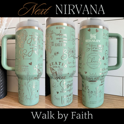 Engraved Tumbler - Walk by Faith