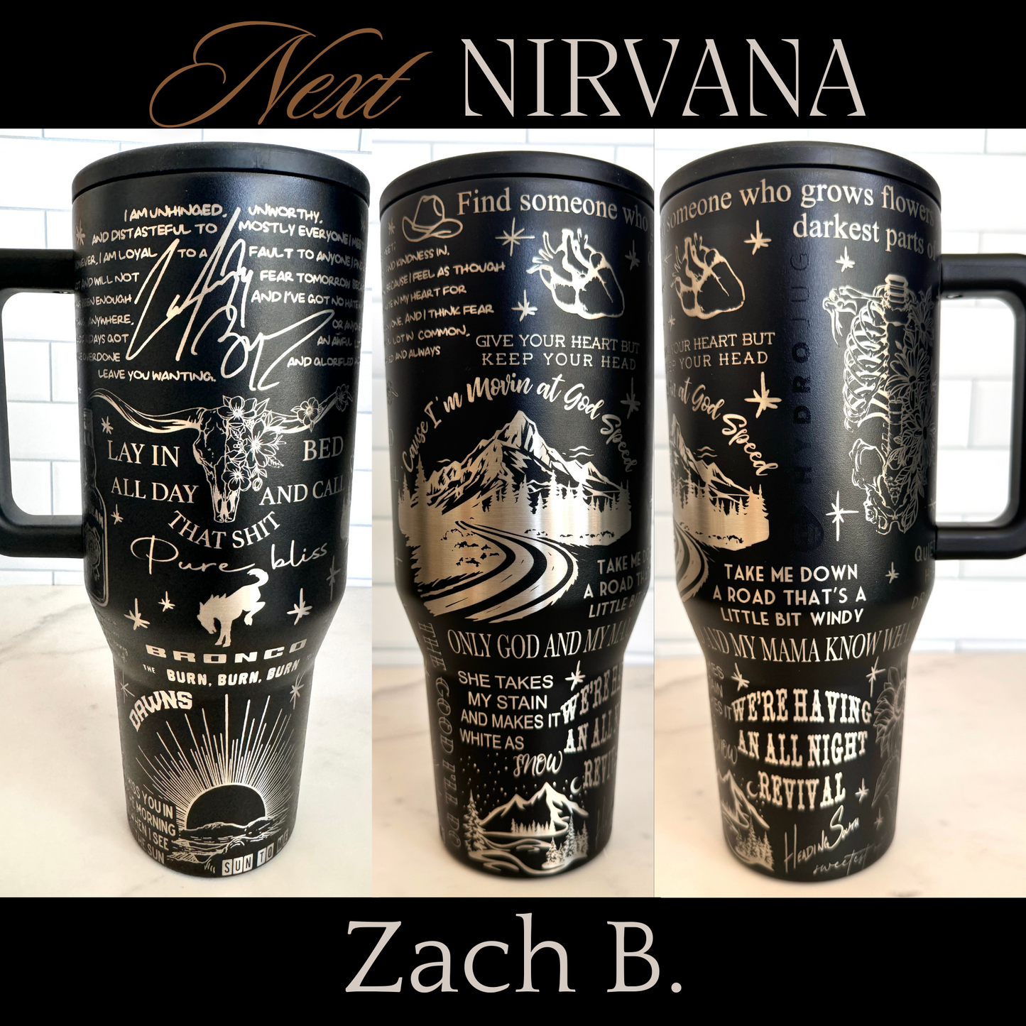 Engraved Tumbler -Zach B